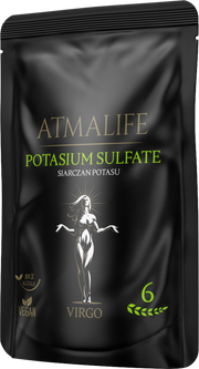 Atmalife Siarczan potasu (Kalium sulfuricum, sól Schüsslera nr 6) – sól komórkowa dla znaku Panny (06): regeneracja skóry i procesy oczyszczania, 100 g