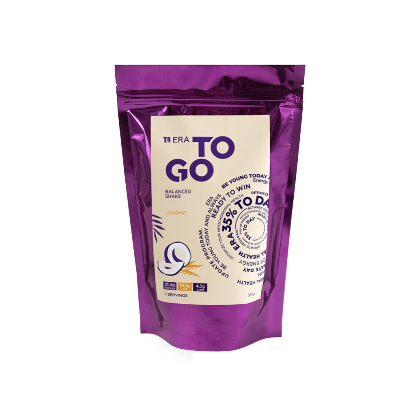 VILAVI T8 ERA TO GO Coconut - Pełnowartościowy posiłek białkowy z olejem MCT, 350g