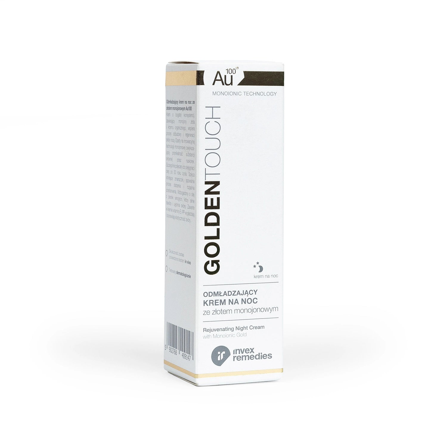 Invex Remedies - Odmładzający krem na noc ze złotem monojonowym Au100, 30 ml