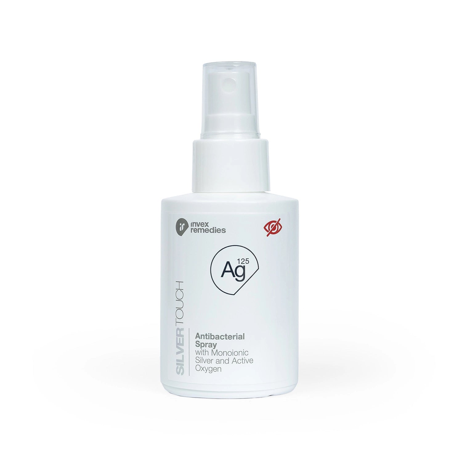 Invex Remedies - Ag125 Antybakteryjna mgiełka ze srebrem monojonowym i aktywnym tlenem, 100 ml
