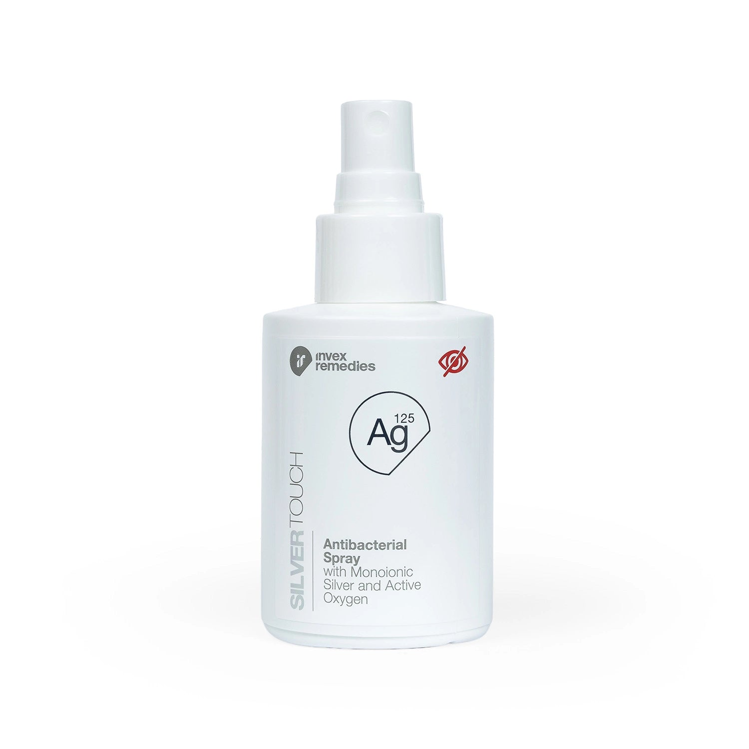 Invex Remedies - Ag125 Antybakteryjna mgiełka ze srebrem monojonowym i aktywnym tlenem, 100 ml