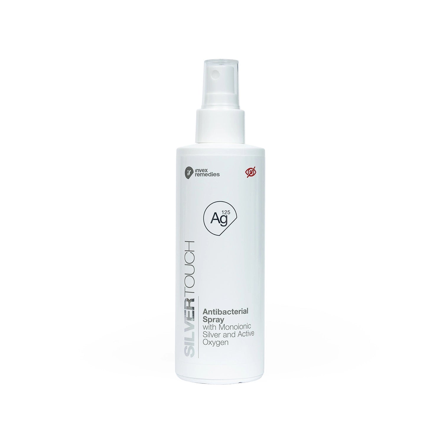 Invex Remedies - Antybakteryjna mgiełka Ag125 ze srebrem monojonowym i aktywnym tlenem, 200 ml