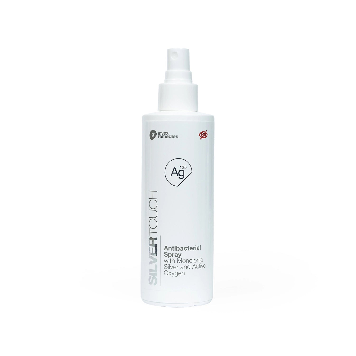 Invex Remedies - Antybakteryjna mgiełka Ag125 ze srebrem monojonowym i aktywnym tlenem, 200 ml