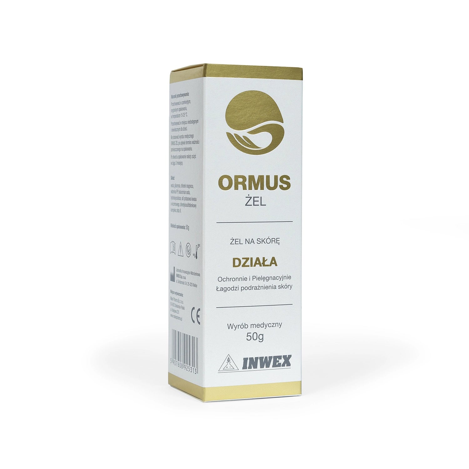 Invex Remedies ORMUS ŻEL – Kojący żel na podrażnienia i odleżyny z hialuronianem sodu i złotem, 50 g