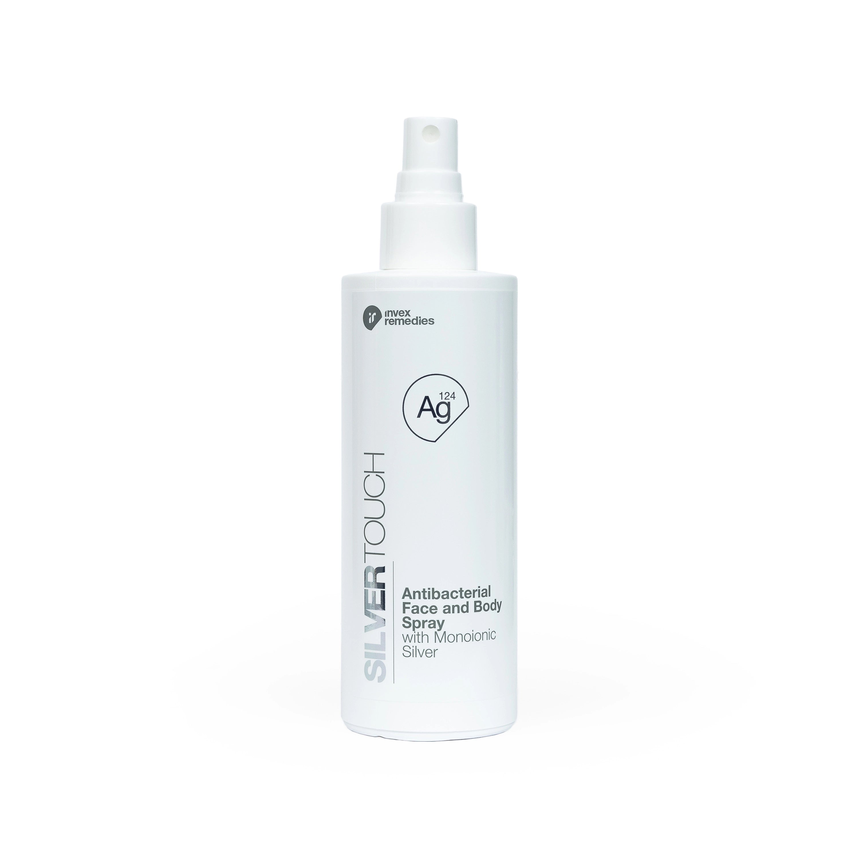 Invex Remedies Ag124 - Antybakteryjny płyn do twarzy i ciała ze srebrem monojonowym, 200 ml