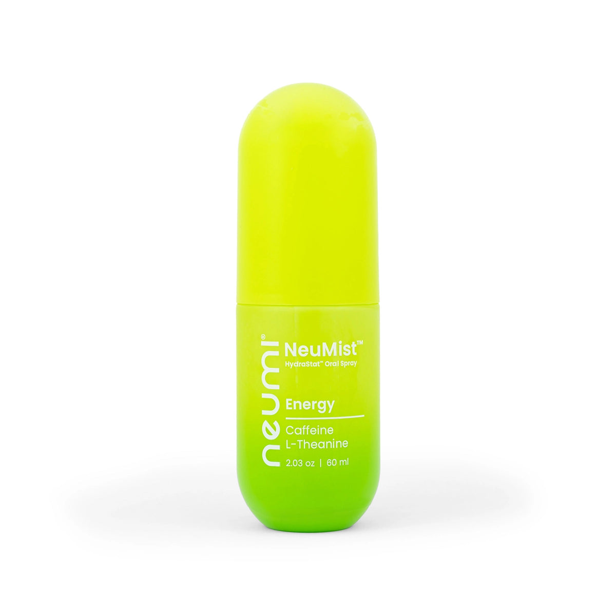 NEUMI NeuMist Energy - Kieszonkowy spray doustny HydraStat z kofeiną, L-teaniną i tauryną na co dzień, 60 ml