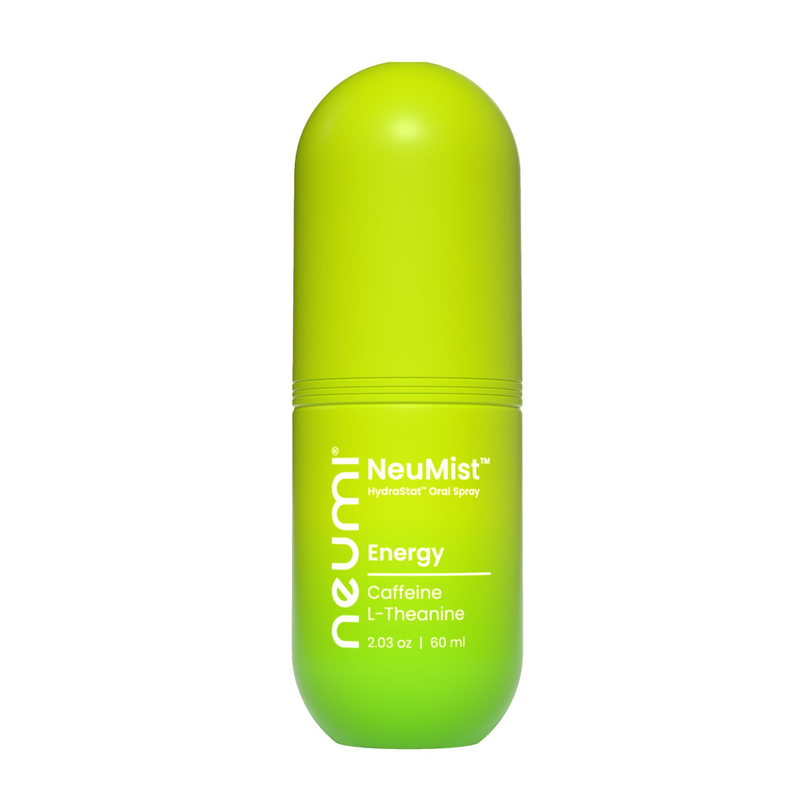 NEUMI NeuMist Energy - Kieszonkowy spray doustny HydraStat z kofeiną, L-teaniną i tauryną na co dzień, 60 ml