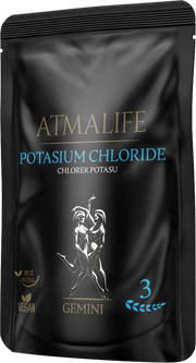 Atmalife Chlorek potasu (Kalium chloratum, sól Schüsslera nr 4) – sól komórkowa dla znaku Bliźniąt (03): błony śluzowe i drogi oddechowe, 100 g