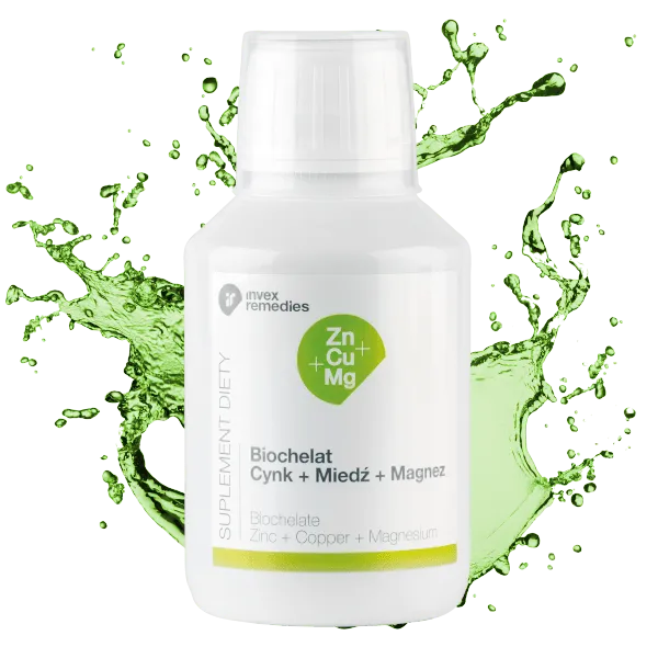 Biochelat Cynk+Miedź+Magnez Zn+Cu+Mg 150 ml