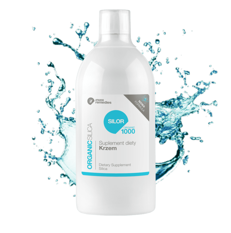 Invex Remedies SILOR Organic - Krzem monojonowy w płynie, suplement diety, 1000 ml