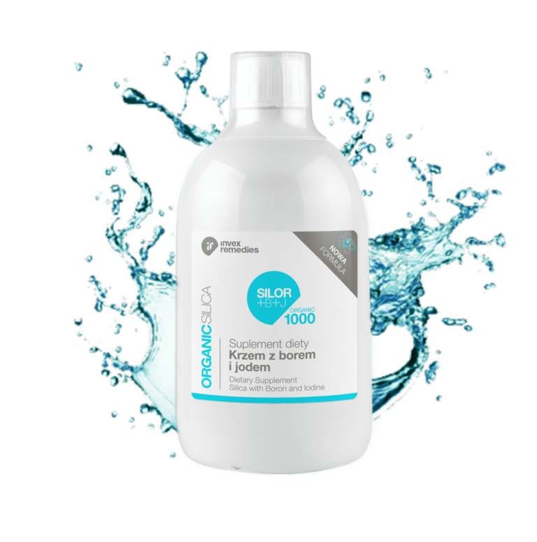 Invex Remedies SILOR+B+J - Suplement diety: Krzem, bor i jod w płynie (monojony), 500 ml