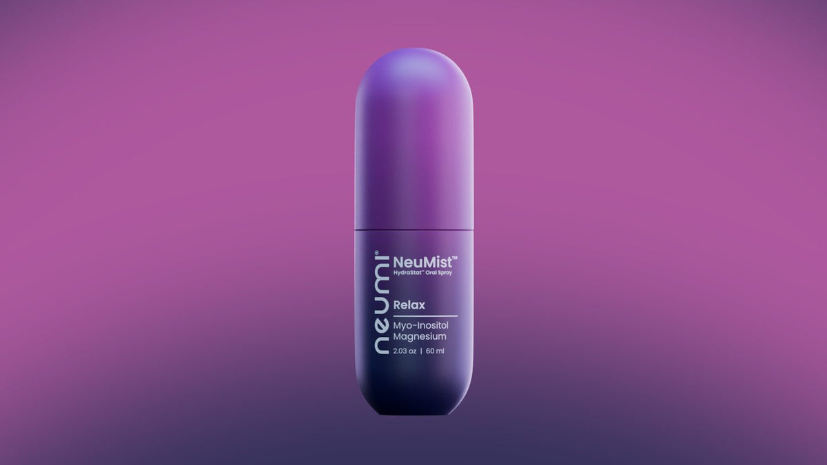 NEUMI NeuMist Relax - Spray doustny HydraStat z mio-inozytolem i magnezem, wsparcie układu nerwowego, 60 ml