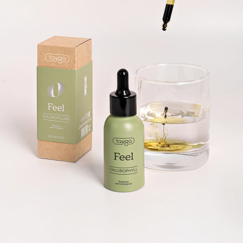 VILAVI T8 FEEL - Suplement diety: Chlorofilina iglasta na detoks i neutralizację zapachów, 50 ml
